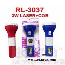 OkaeYa Rock Light RL-3037 3 Watt Laser+Cob Recharable Torch