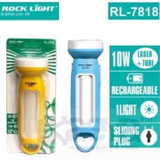 OkaeYa Rock Light RL-7818 10 Watt Laser+Tube Rechargeable Light