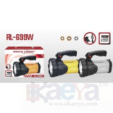 OkaeYa Rock Light Rechargeable LED Torch RL-699A (Golden-Black)