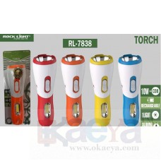 OkaeYa Rock Light RL-7838 10W+COB Rechargeable Torch