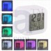 OKaeYa Mini 7 Colors Change Digital Alarm Clock Snooze Led Light Clock Talking Electronic Table Watch