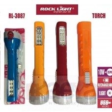 OkaeYa.com Rock Light RL-3087 10W+8SDM Rechargeable