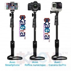 OkaeYa-Bluetooth Selfie Stick with Remote and Zoom For Apple