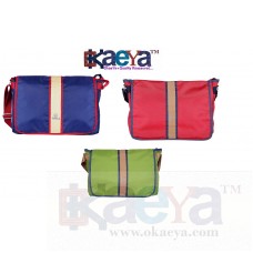 OkaeYa Polyester Casual Sling/Messenger Bag With Laptop Compartment(color may vary)